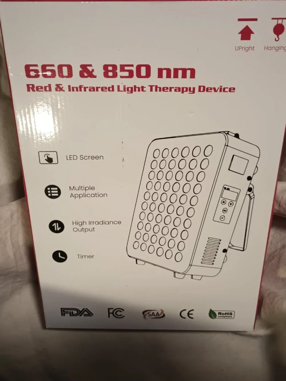 Red Light Therapy for Face Body, Red 660nm & Near Infrared 850nm